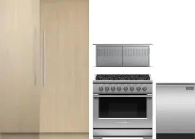 5 Piece Package Includes Refrigerator, Freezer, Range, Hood And Dishwasher